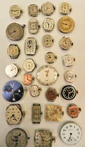 【送料無料】腕時計 ヴィンテージスチームパンクアートボーンヤードロンジンマルチセシェイプ30 misc vintage watch movements,steampunk art, boneyard,longines,multi szeshape