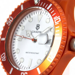 cavadini sommer herren uhr orange neue serie drehbare lunette 45mm neuカヴァディーニメンズウォッチオレンジシリーズベゼル※注意※NYからの配送になりますので2週間前後お時...