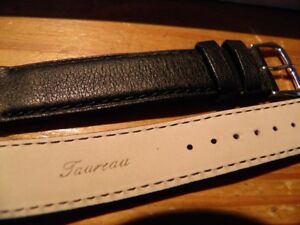 【送料無料】腕時計　ブレスレットタウローノワールソリデスープコンフォーブル22 mm bracelet taureau veritable noir solide souple confortable