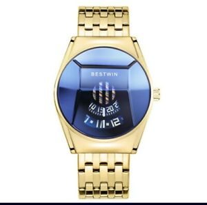 【送料無料】腕時計 ベストウィンゴールドトーンステンレススチールメンウォッチbestwin luxury gold tone stainless steel men watch