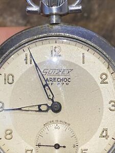 【送料無料】腕時計　アンシエンヌモントルグーセットメカニクアシエアールデコデュイゼスancienne montre gousset mecanique acier art deco duizex kif 370