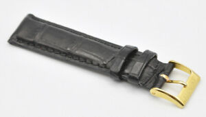 【送料無料】腕時計　シンチュリーノブラックマットワニストラップバックル