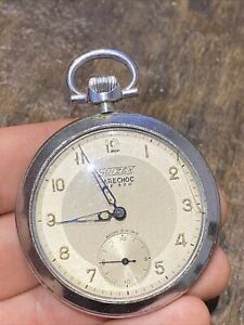 【送料無料】腕時計　アンシエンヌモントルグーセットメカニクアシエアールデコデュイゼスancienne montre gousset mecanique acier art deco duizex kif 370