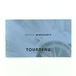 【送料無料】腕時計　トゥルノーウォッチtourneau watch warranty booklet filled out