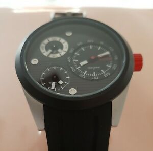 【送料無料】腕時計　レッドラインクールウォッチブラックシリコーンストラップグレートコンディションモデル