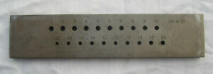 【送料無料】腕時計　ヴィンテージワイヤードロープレートジュエラーメーカーツールスタンプvintage hd 20 hole wire draw plate jeweler watchmaker tool stamped 50 a 30