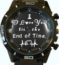 【送料無料】腕時計 ロマンチックユニークレアファッションromantic love you till end of time lover wrist watch unique rare fashion gift