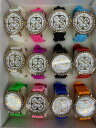 lot of 12 pc womens fashion mix color watch wholeロットファッションミックスカラーウォッチ※注意※NYからの配送になりますので2週間前後お時間をいただきます。人気の商品は在庫が無い場合がございます。ご了承くださいませ。サイズの種類の商品は購入時の備考欄にご希望のサイズをご記載ください。　携帯メールでの登録ですと楽天からのメールが届かない場合がございます。