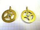 【送料無料】腕時計 プーリーロープローラーリル2 neue umlenkrollen,seilrollen messing fur wanduhren,etc ...