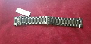 【送料無料】腕時計　スイスステンレスフラットエンドgenuine swiss legend stainless steel 22 mm watch bracelet curvedflat ends