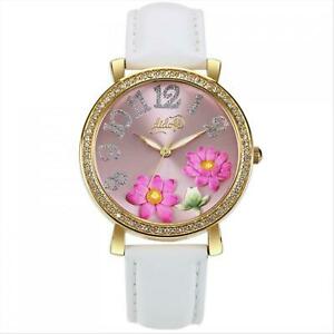 【送料無料】腕時計　オロロギソロテンポドナディドファローザフィオリフチャペレビアンコorologio solo tempo donna didofa lake df3020b rosa fiori fucsia pelle bianco