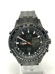 腕時計　アキュリストスカイマスターメンズステンレススチールデジタルアナログウォッチaccurist skymaster mens stainless steel digitalanalogue watch 7113 calbj3547