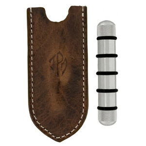 【送料無料】腕時計　ブラウンイタリアンレザーポーチステンレススプリングバーツールjpm spring bar tool in stainless steel with handmade brown italian leather pouch