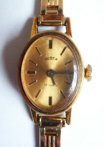 【送料無料】腕時計 モントルドフェムセムコプラケスイススイススイスメカニークウォッチmontre de femme semco plaque or swiss suisse mecanique watch