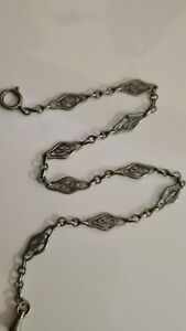 【送料無料】腕時計　アンシエンヌシャインドモントルグーセアンメタルシェトレーヌアールヌーヴォーアールデコancienne chaine de montre gousset en metal chatelaine art nouveau art deco