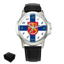 【送料無料】腕時計 フィンランドコートオブアームズメンズクリスマスfinland suomi flag coat of arms gents mens wris...