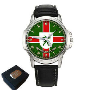 【送料無料】腕時計 ノッティンガムシャーメンズクリスマスプレゼントnottinghamshire notts county flag mens wrist watch engraving christmas gift