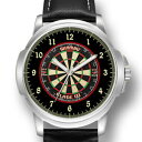 【送料無料】腕時計 ダーツダーツダーツメンズクリスマスベストdarts dartboard mens wrist watch birthday christmas best gift engraving