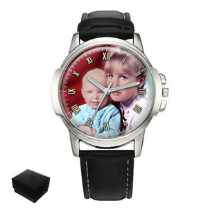 【送料無料】腕時計　パーソナライズカスタムメンズクリスマスpersonalised custom gents mens photo wrist watch christmas day gift engraving
