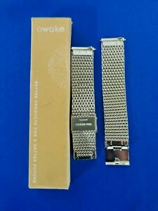 【送料無料】腕時計　ブレスレットモントルアウェイクメッシュシルバーアージェントbracelet montre awake mesh silverargent 18mm