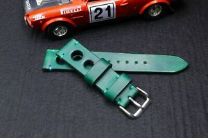 【送料無料】腕時計 アルティジャーナーレシントゥリーノレーシングスポーツファットマノベラペッレミリメートルヴェルデスメラルドartigianale cinturino racing sport fatto a mano vera pelle 22 mm verde