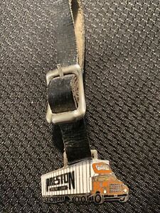 【送料無料】腕時計 ヴィンテージプレストンウォッチフォブレザーストラップvintage preston watch fob w leather strap