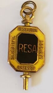 【送料無料】腕時計 アメリカゴールドウォッチフォブペンダントチャーム1958 resa research scientific society of america gold watch fob pendant charm