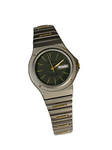 【送料無料】腕時計　ヴィンテージジュネーブメンズクォーツツートーンデイvintage geneva men’s quartz wrist watch twotone daydate nos 1980s 1243m