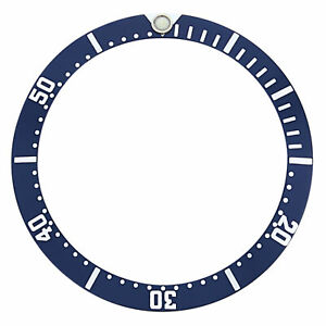 【送料無料】腕時計 ベゼルreplacement bezel insert blue for watch 34mm x 28mm