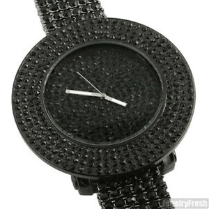 【送料無料】腕時計　ブラックアウトアイスアウトベゼルヒップホップウォッチ
