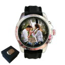 【送料無料】腕時計 パーソナライズカスタムメンズスポーツクリスマスベストpersonalised custom mens sport photo wrist watch birthday christmas best gift