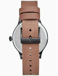 【送料無料】腕時計　ラッキーブランドジェファーソンブラウンレザーウォッチブラック