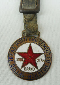 【送料無料】腕時計　アンティークダラスヒューストンテキサスポートランドセメントフォブバスティアンrare vtg, antique dallashouston texas portland cement co watch fob bastian br