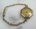 yzrv@Be[WZbgS[hGb`EHb`uXbgwomens vintage lancet gold filled etched wristwatch bracelet ~ 15j ~ 9g525