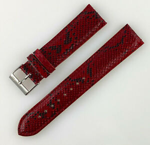 【送料無料】腕時計 シントゥリーノベロピトンモレラートロッソアルディリオーネイノックスcinturino vero pitone morellato 20mm rosso ardiglione inox
