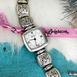 【送料無料】腕時計　ブライトンモンゴメリースクエアウォッチシルバープレートリンクブレスレットトグ..