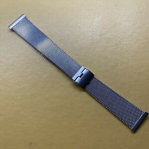 M - 【送料無料】腕時計　ヴィンテージメッシュステンレススチールブレスレットエンドvintage mesh stainless steel watch bracelet 20mm end links