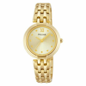 【送料無料】腕時計　パルサーレディースゴールドメッキブレスレットウォッチpulsar ladies gold plated bracelet watch ph8118x1