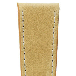 【送料無料】腕時計　ペブロヴィンテージカーフスキンレザーウォッチストラップマスタードイエローpebro vintage calfskin leather watch strap with bund in mustard yellow