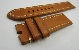 【送料無料】腕時計　ハンドメイドストラップブランド22mm gents handmade genuine leather watch strap brand