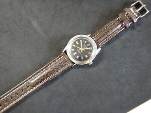 腕時計　ブレスレットレクインテーブルマロンフォンタイプブライトリングクチュールブランシュ20 mm bracelet requin veritable marron fonce type breitling couture blanche