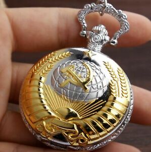 【送料無料】腕時計 ロシアロシアモチーフトップビューtaschenuhr cccprussiarusland motiv top anschauen, neu