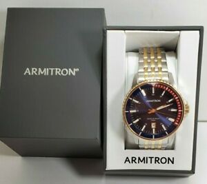 【送料無料】腕時計 アーミトロンメンズデートツートンブレスレットウォッチarmitron mens date function twotone bracelet watch, 205414nvtt