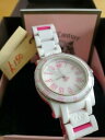 ジューシークチュール 【送料無料】腕時計　ジューシークチュールプラスチックブレスレットjuicy couture womens 1900750 white plastic bracelet watch