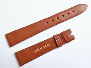 【送料無料】腕時計　ヴィンテージモバドスイスメイドブラウンレザーウォッチストラップvintage movado 16mm swiss made nos brown high quality leather watch strap