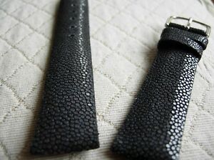【送料無料】腕時計 ガルチャットノワールポリデラックスディスレショングランプリノーマル?20 mm galuchat veritable noir poli luxe et discretion prix normal 55 ?