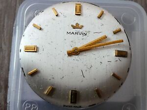 【送料無料】腕時計　マーヴィンオリジナルムーブメントスイスmarvin 525 17jewels rare works original watch movement swiss w226