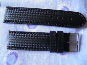 【送料無料】腕時計　ブレスレットエタンシュカーボネクチュールトンサートンイディアルクロノオウプリンガ24 mm bracelet etanche carbone couture ton sur ton ideal chrono ou plongee
