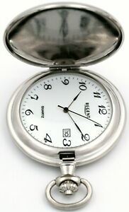 【送料無料】腕時計　リージェントクロームクォーツポケットウォッチ?regent chrom quartz taschenuhr mit datum p322 neu uvp* 54,90 eur
