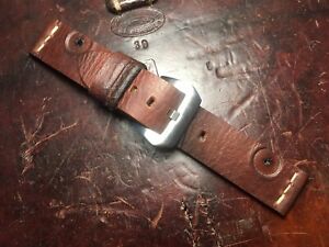 【送料無料】腕時計　スイスレザーアンモポーチウォッチストラップhandmade 22mm swiss leather ammo pouch watch strap